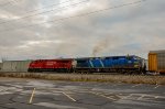 CP ES44AC & CEFX AC44CW Locomotives in the yard